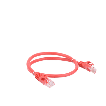 Cable de Parcheo UTP Cat6 - 0.5 Metros (1.64 Pies) - Rojo