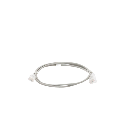 Cable de Parcheo Slim UTP Cat6 - 1 Metro (3.28 Pies), Gris, Diámetro Reducido (28 AWG)