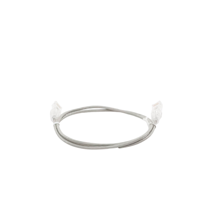 Cable de Parcheo Slim UTP Cat6 - 1 Metro (3.28 Pies), Gris, Diámetro Reducido (28 AWG)