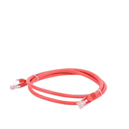 Cable de Parcheo UTP Cat6 - 1 Metro (3.28 Pies) - Rojo