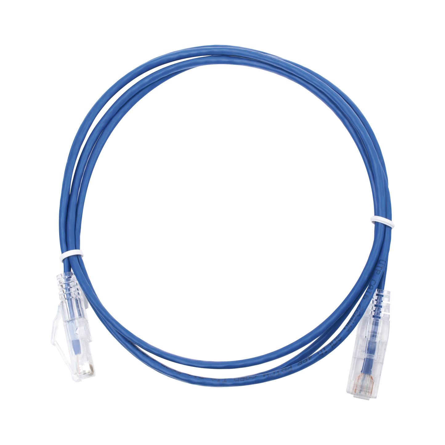 Cable de Parcheo Slim UTP Cat6 - 1.5 Metros (4.92 Pies) Azul Diámetro Reducido (28 AWG)