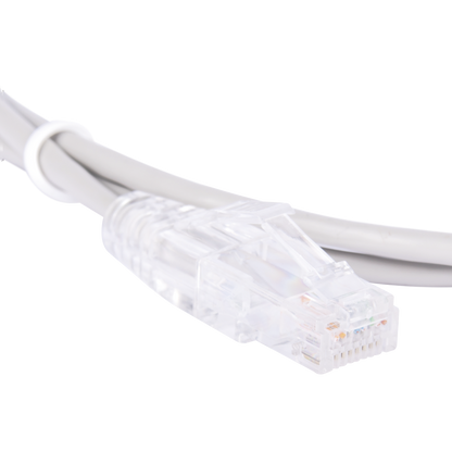 Cable de Parcheo Slim UTP Cat6 - 1.5 Metros (4.92 Pies) Gris Diámetro Reducido (28 AWG)