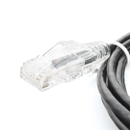 Cable de Parcheo Slim UTP Cat6 - 2 Metros (6.56 Pies) Negro Diámetro Reducido (28 AWG)