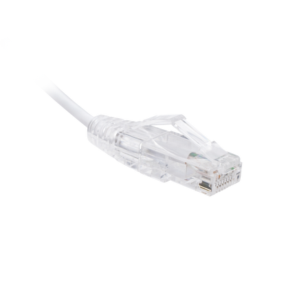 Cable de Parcheo Slim UTP Cat6 - 3 Metros (9.84 Pies) Blanco Diámetro Reducido (28 AWG)