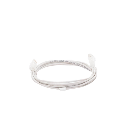 Cable de Parcheo Slim UTP Cat6 - 3 Metros (9.84 Pies) Blanco Diámetro Reducido (28 AWG)
