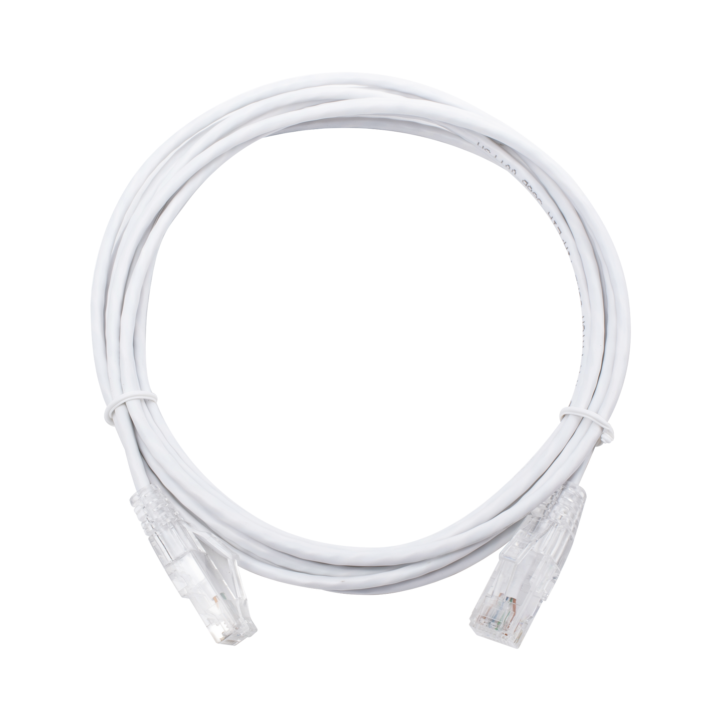 Cable de Parcheo Slim UTP Cat6 - 3 Metros (9.84 Pies) Blanco Diámetro Reducido (28 AWG)