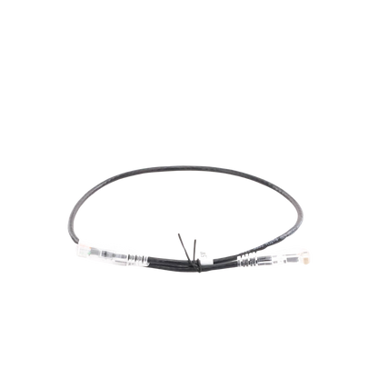 Cable de Parcheo Slim UTP Cat6A - 0.5 Metros (1.64 Pies) Negro, Diámetro Reducido (28 AWG)