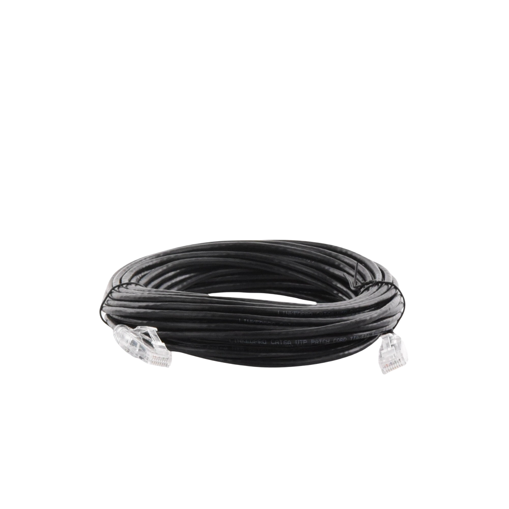 Cable de Parcheo Slim UTP Cat6A - 10 Metros (32.81 Pies) Negro, Diámetro Reducido (28 AWG)