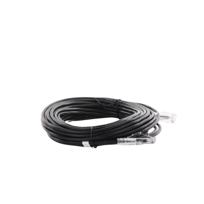 Cable de Parcheo Slim UTP Cat6A - 10 Metros (32.81 Pies) Negro, Diámetro Reducido (28 AWG)