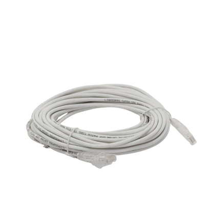 Cable de Parcheo Slim UTP Cat6A - 10 Metros (32.81 Pies) Blanco, Diámetro Reducido (28 AWG)