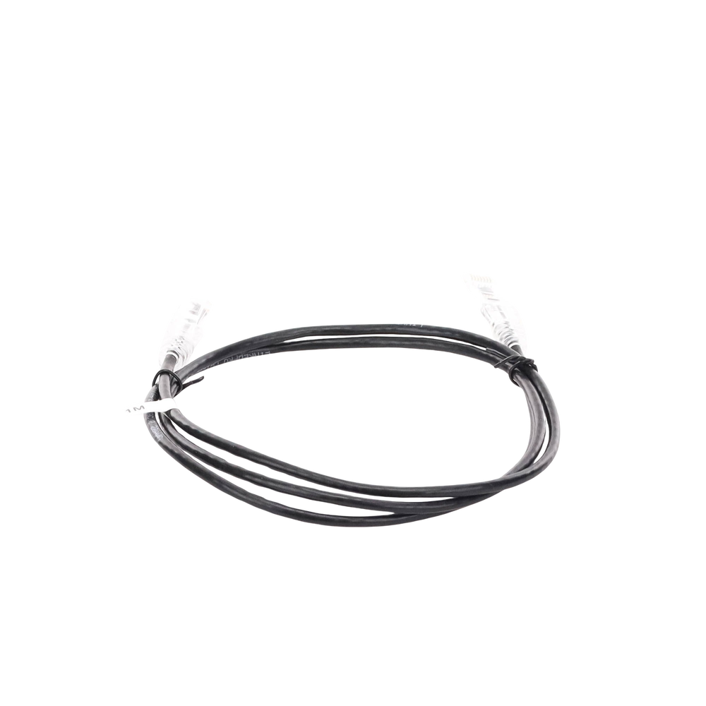 Cable de Parcheo Slim UTP Cat6A - 1 Metro (3.28 Pies) Negro, Diámetro Reducido (28 AWG)
