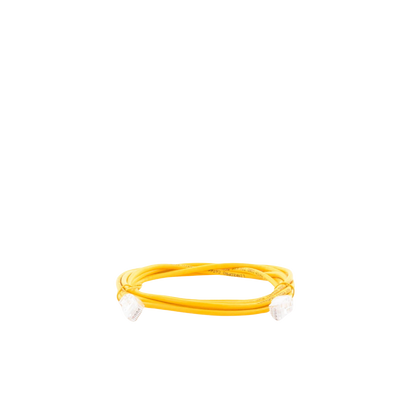 Cable de Parcheo Slim UTP Cat6A - 2 Metros (6.56 Pies) Amarillo, Diámetro Reducido (28 AWG)
