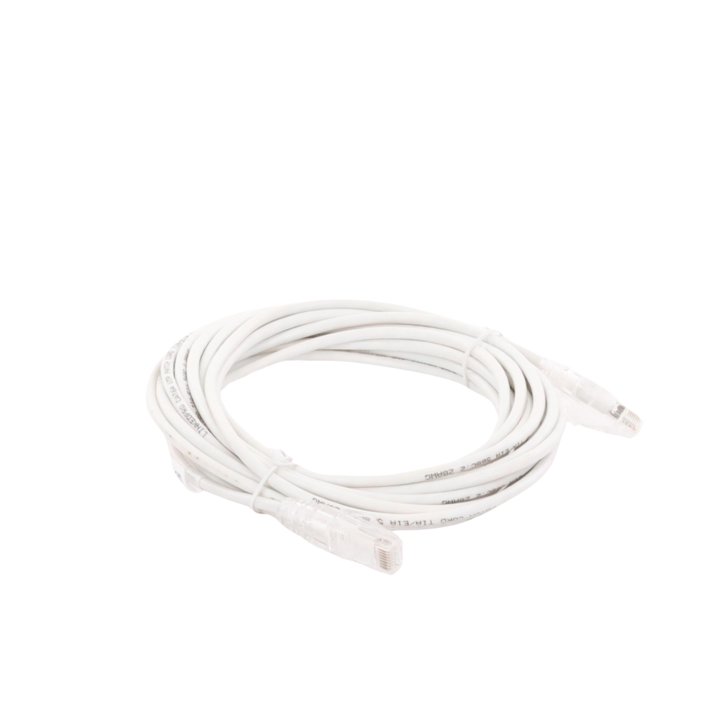 Cable de Parcheo Slim UTP Cat6A - 5 Metros (16.40 Pies) Blanco, Diámetro Reducido (28 AWG)