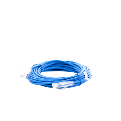 Cable de Parcheo Slim UTP Cat6A - 7 Metros (22.97 Pies) Azul, Diámetro Reducido (28 AWG)