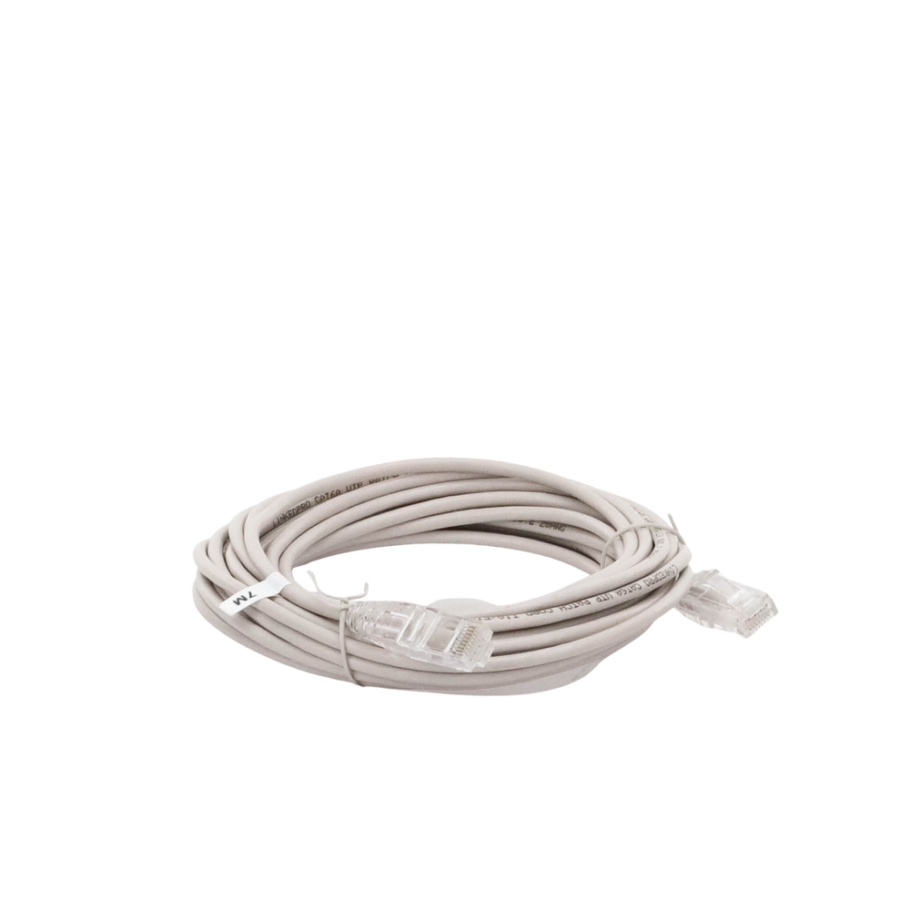 Cable de Parcheo Slim UTP Cat6A - 7 Metros (22.97 Pies) Gris, Diámetro Reducido (28 AWG)