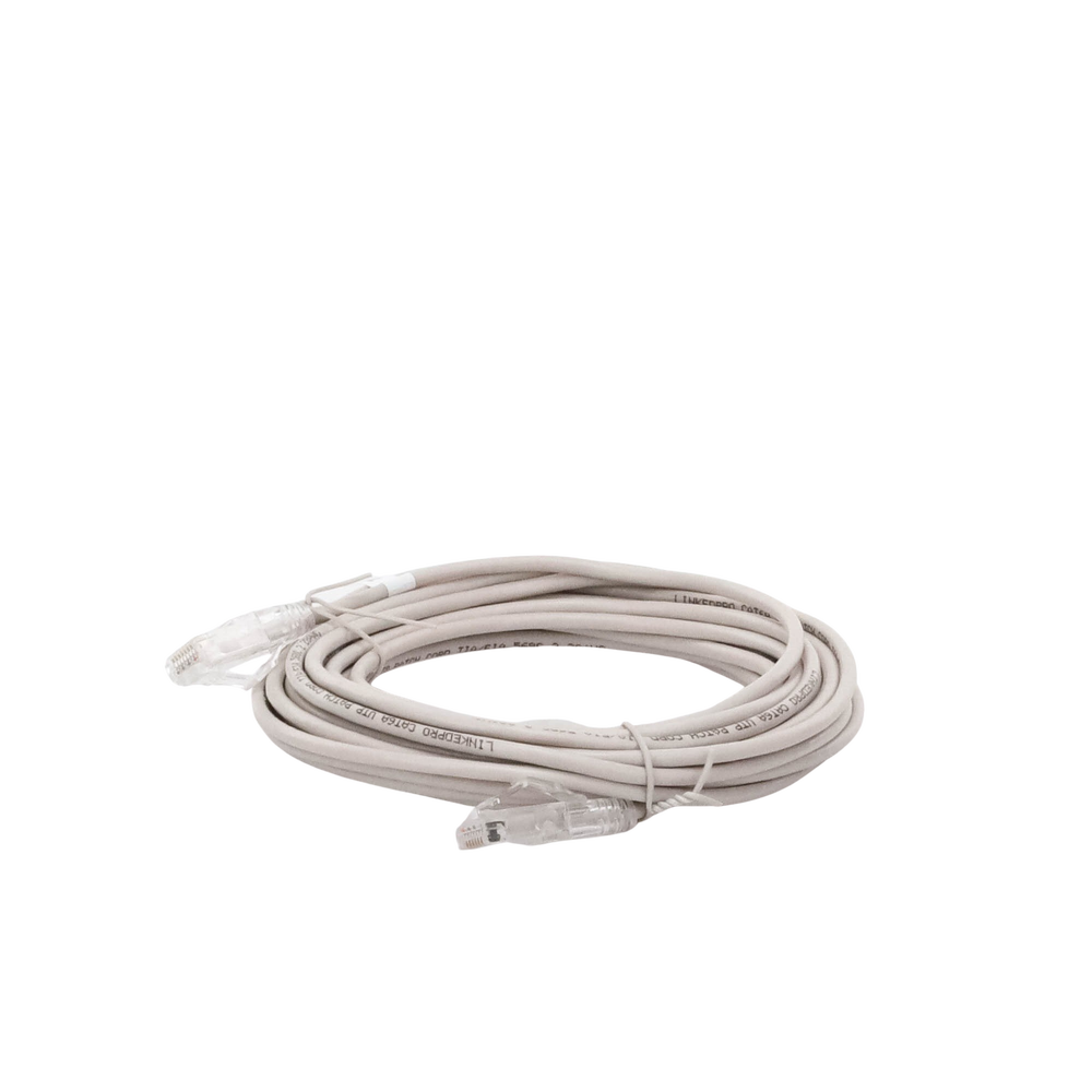 Cable de Parcheo Slim UTP Cat6A - 7 Metros (22.97 Pies) Gris, Diámetro Reducido (28 AWG)
