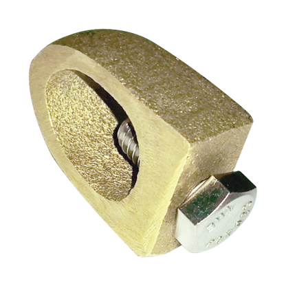 Conector Varilla-Cable / Bronce 100% / Tornillo Acero Inox / Varilla 5/8-3/4 in / Cable 4-1/0 AWG