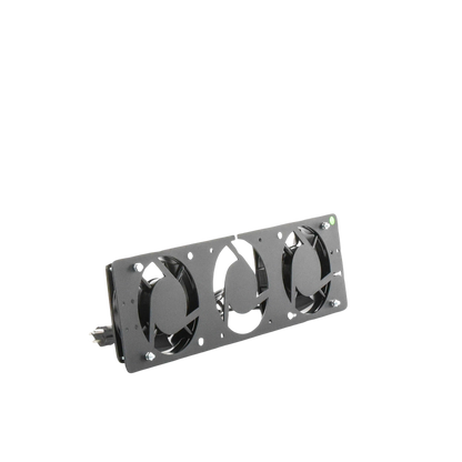 Kit de 2 Ventiladores 110 Vca (12 x 12 cm) con Clavija para Gabinete de Piso