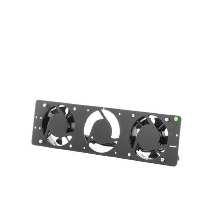 Kit de 2 Ventiladores 110 Vca (12 x 12 cm) con Clavija para Gabinete de Piso