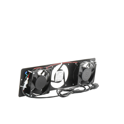 Kit de 2 Ventiladores 110 Vca (12 x 12 cm) con Clavija para Gabinete de Piso