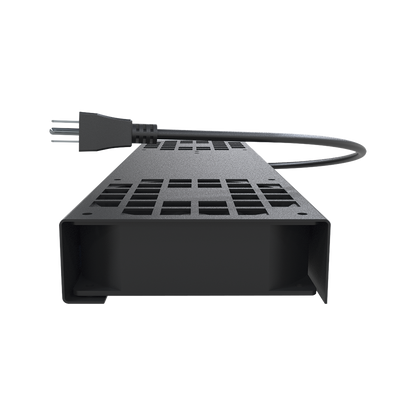 Kit de 2 Ventiladores (12 x 12 cm) con 3 Tomas de Corriente 110 Vca/50 Hz con Clavija