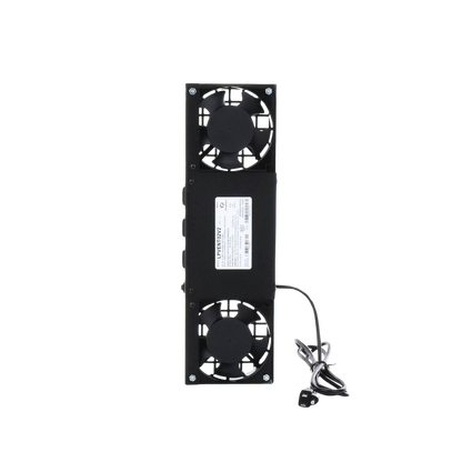 Kit de 2 Ventiladores (12 x 12 cm) con 3 Tomas de Corriente 110 Vca/50 Hz con Clavija