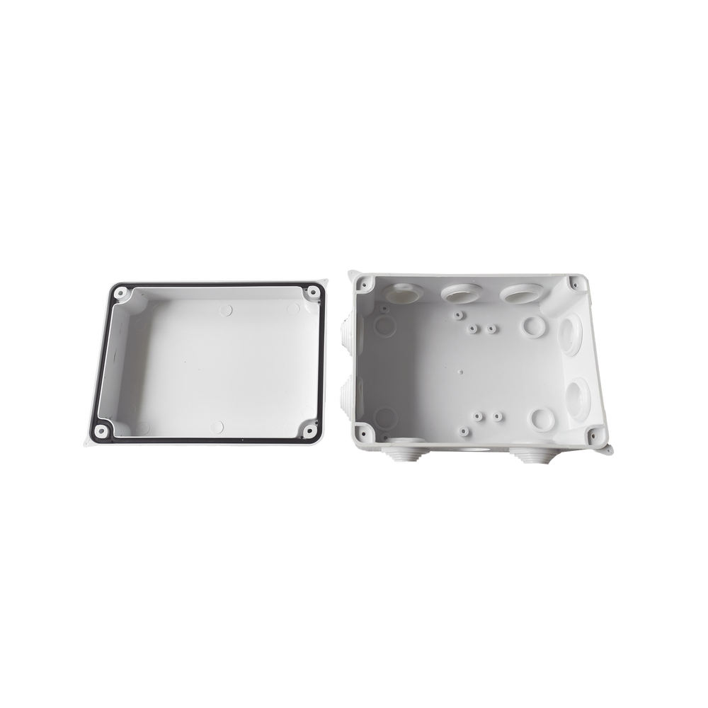 Caja de Conexiones Impermeable IP65, 10 Entradas, Dimensiones 150 x 110 x 70 mm, para Instalaciones Industriales, Comerciales y Residenciales, Incluye Tornillería para su Instalación