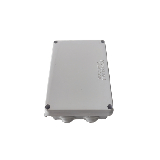 Caja de Conexiones Impermeable IP55, 10 Entradas, Dimensiones 150 x 110 x 70 mm