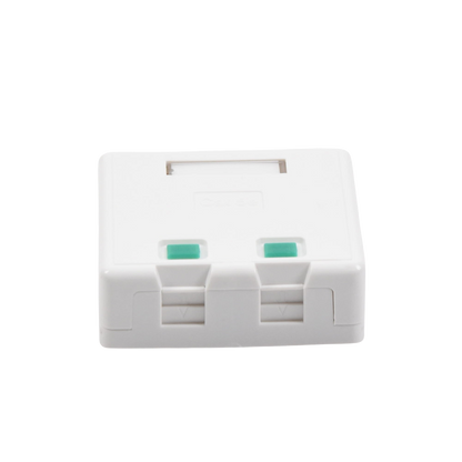 Caja de Pared con 2 Puertos Keystone, No Incluye Jacks