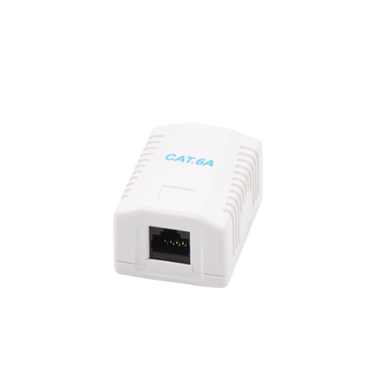 Caja de Pared con 1 Puerto, Incluye 1 Jack UTP Cat6A