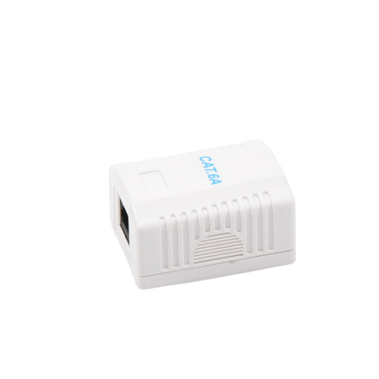Caja de Pared con 1 Puerto, Incluye 1 Jack UTP Cat6A