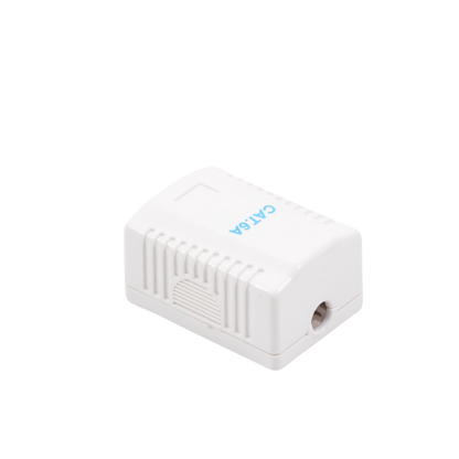 Caja de Pared con 1 Puerto, Incluye 1 Jack UTP Cat6A