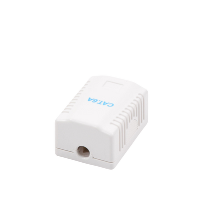 Caja de Pared con 1 Puerto, Incluye 1 Jack UTP Cat6A