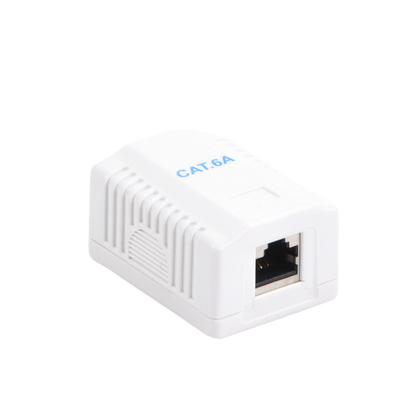 Caja de Pared con 1 Puerto, Incluye 1 Jack STP Cat6A