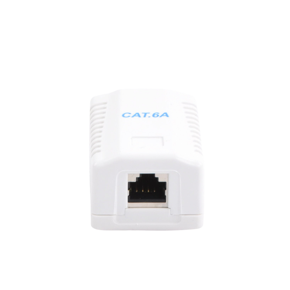 Caja de Pared con 1 Puerto, Incluye 1 Jack STP Cat6A