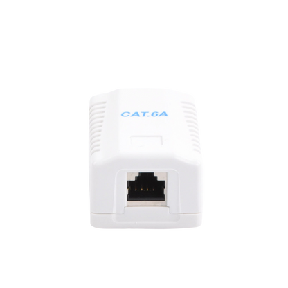 Caja de Pared con 1 Puerto, Incluye 1 Jack STP Cat6A