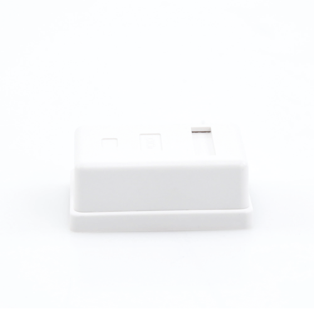 Caja de Pared con 1 Puerto Keystone, Incluye Jack Cat5e