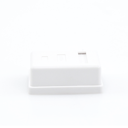 Caja de Pared con 1 Puerto Keystone, Incluye Jack Cat5e