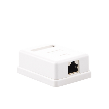 Caja de Pared con 1 Puerto Keystone, Incluye Jack STP Cat5e