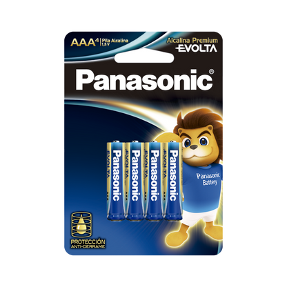 Batería Alcalina AAA 1.5V EVOLTA / No recargable / Paquete de 4 Baterías