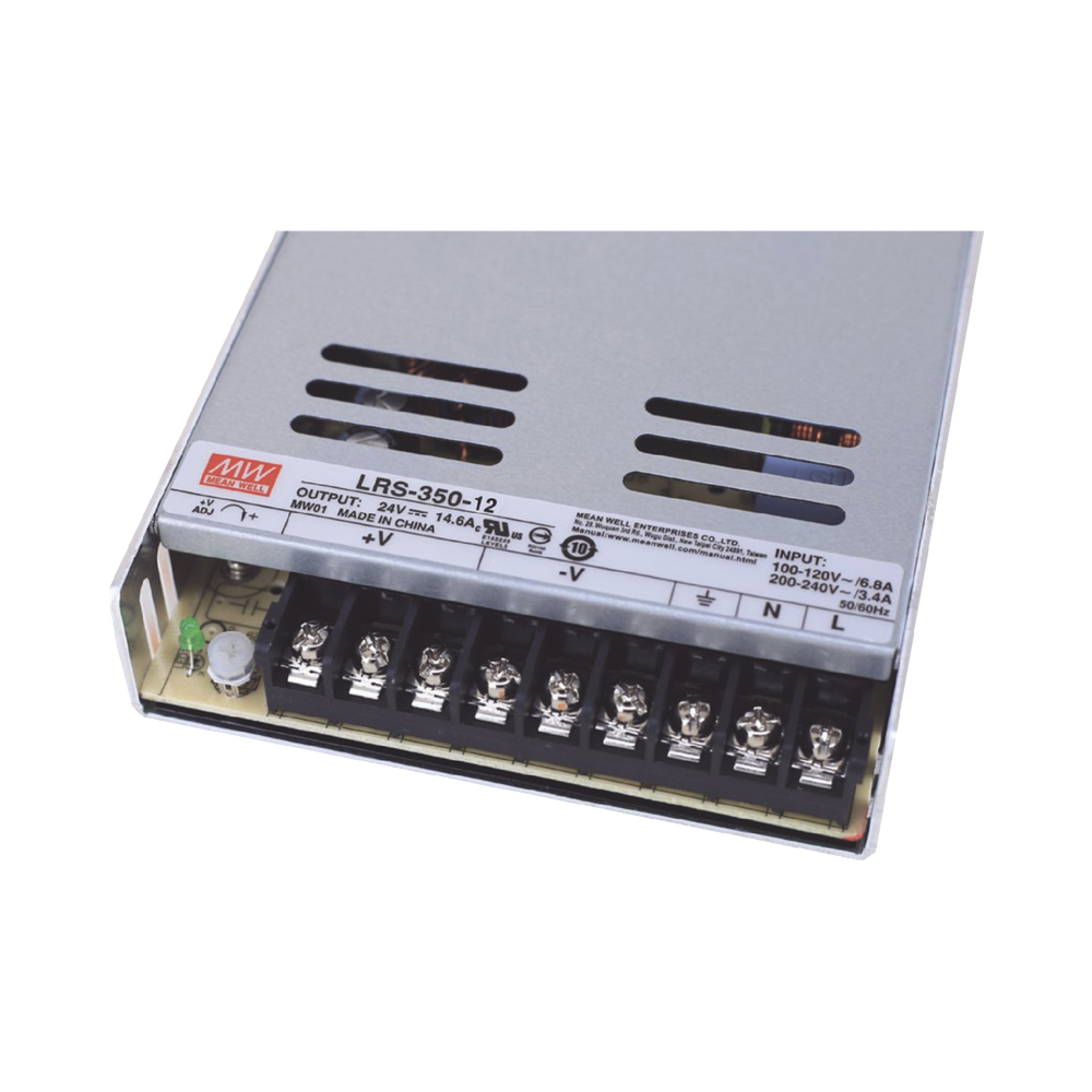 Fuente de Poder Industrial Conmutada 350W de Potencia, 12Vcc, 29A