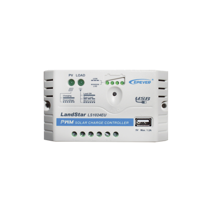 Controlador Solar PWM 12/24 V 10 A, Salida USB