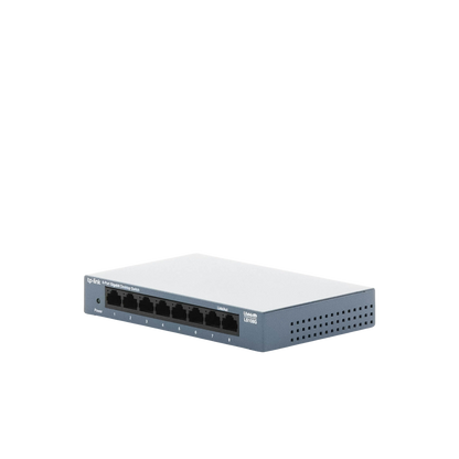 Switch de escritorio Gigabit de 8 puertos 10/100/1000Mbps, carcasa metálica