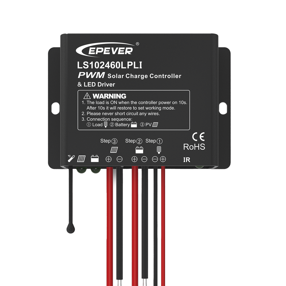 Controlador Solar de Carga y Descarga PWM 12/24V 20A