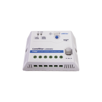 Controlador Solar PWM 12/24 V 30 A, Salida USB