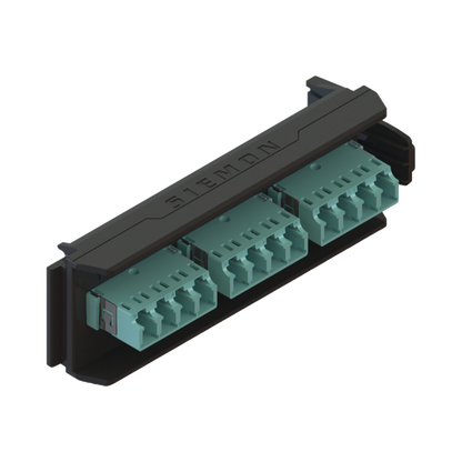 Placa Acopladora LightVerse, 6 Conectores Dúplex LC/UPC, Acepta hasta 12 Fibras Multimodo OM3 y OM4 (No Shuttered)