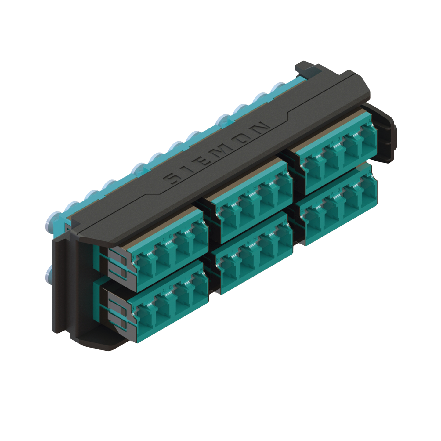 Placa Acopladora LightVerse, 12 Conectores Dúplex LC/UPC, Acepta hasta 24 fibras Multimodo OM3 y OM4  (No Shuttered)