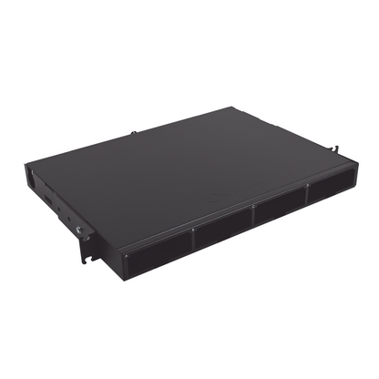 Distribuidor de Fibra Óptica de Alta Densidad LigthVerse *Core* Para Rack de 19 Pulgadas, Acepta 4 Placas Plug and Play, Hasta 96 Fibras, 1 UR