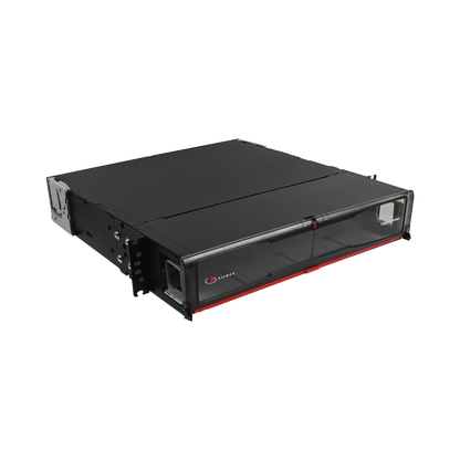 Distribuidor de Fibra Óptica de Alta Densidad LigthVerse *Pro* Para Rack de 19 Pulgadas (48.26 cm), Acepta 8 Placas Plug and Play, Hasta 192 Fibras, 2 UR