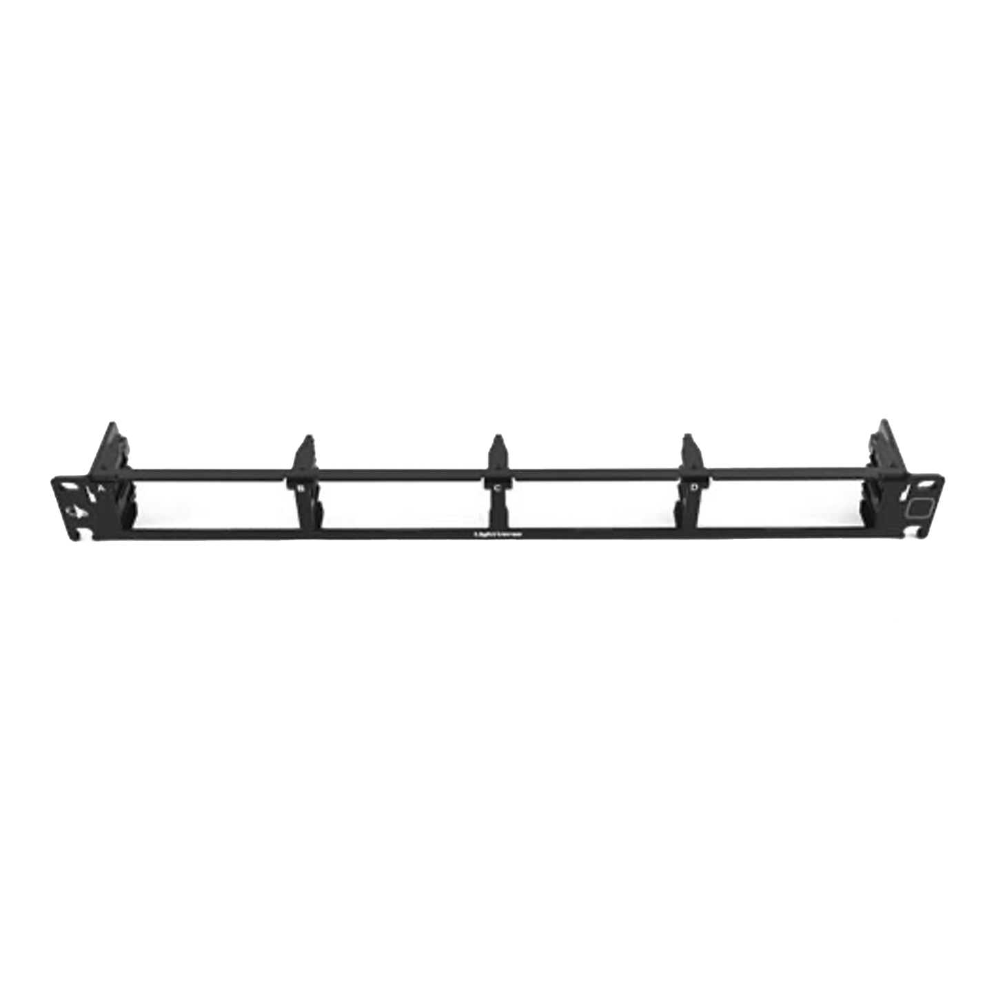 Fiber, Panel, Lightverse Combo, Rack Mount, 1U, Fixed Access, Empty, 4 Openings, Black, Shielded Flat Without Wire Manager